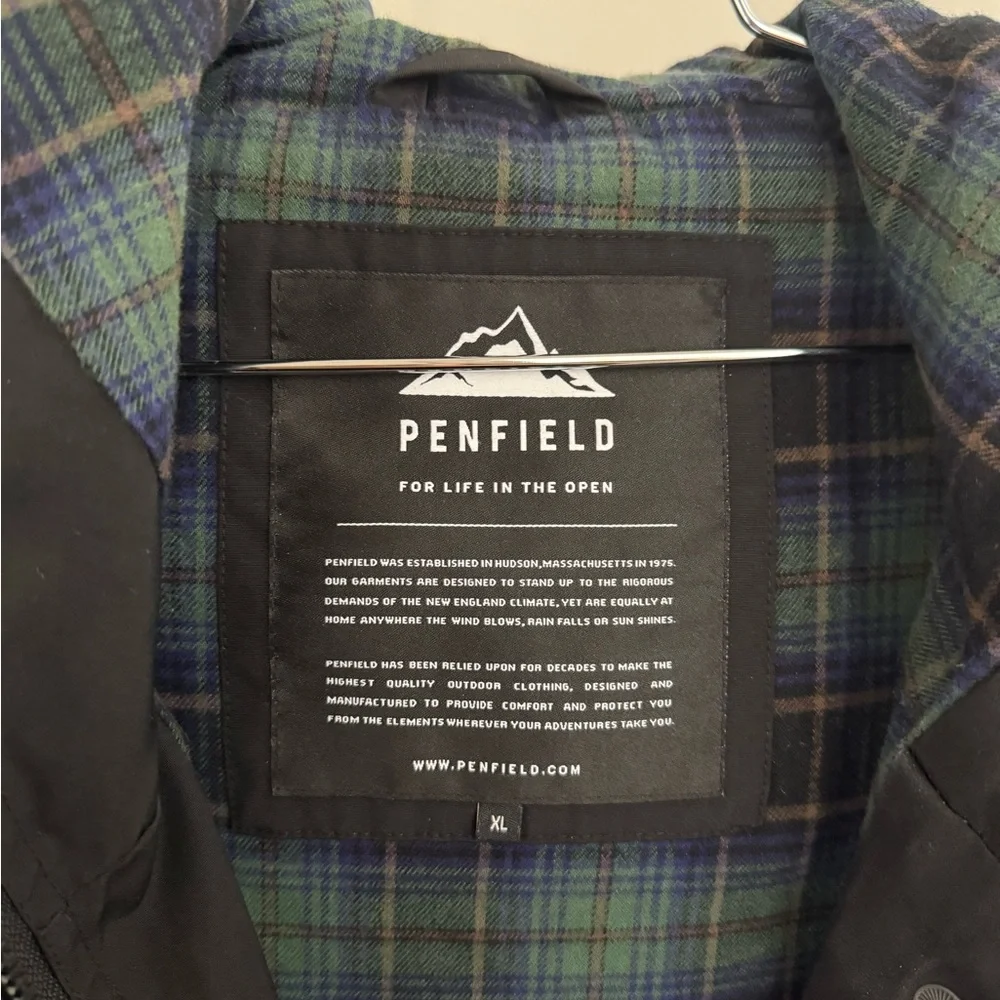 Penfield Black Rain Jacket - Picture 2 of 3